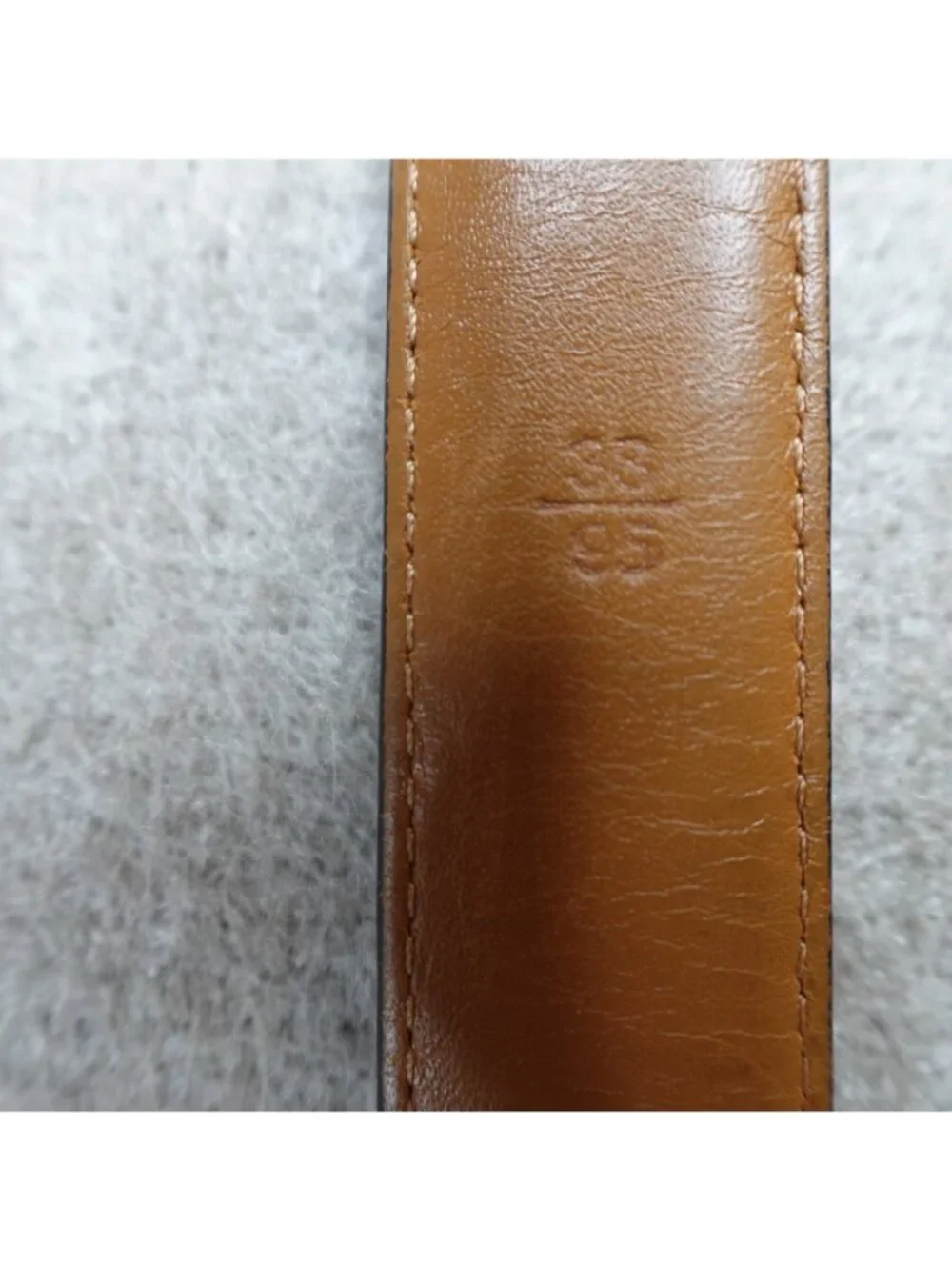 Polo Ralph Lauren Mens Belt 38 Brown Pebbled Dress